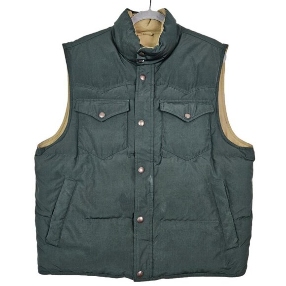 Polo Ralph Lauren Other - POLO Ralph Lauren Reversible Down Vest Hunter Green/Tan L
